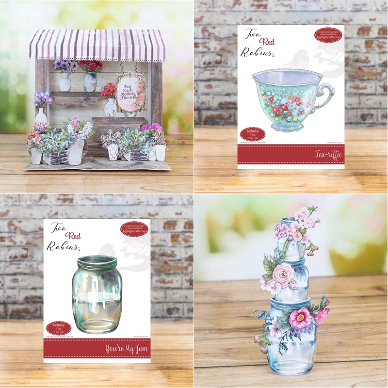 Craft Knife Set - Cerise Bloom Die Set Mestiere Metallo
