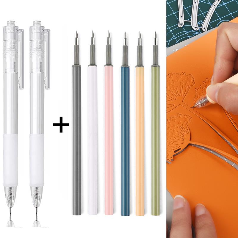 Craft Knife Set - 2 + 6 pezzi coltello penna