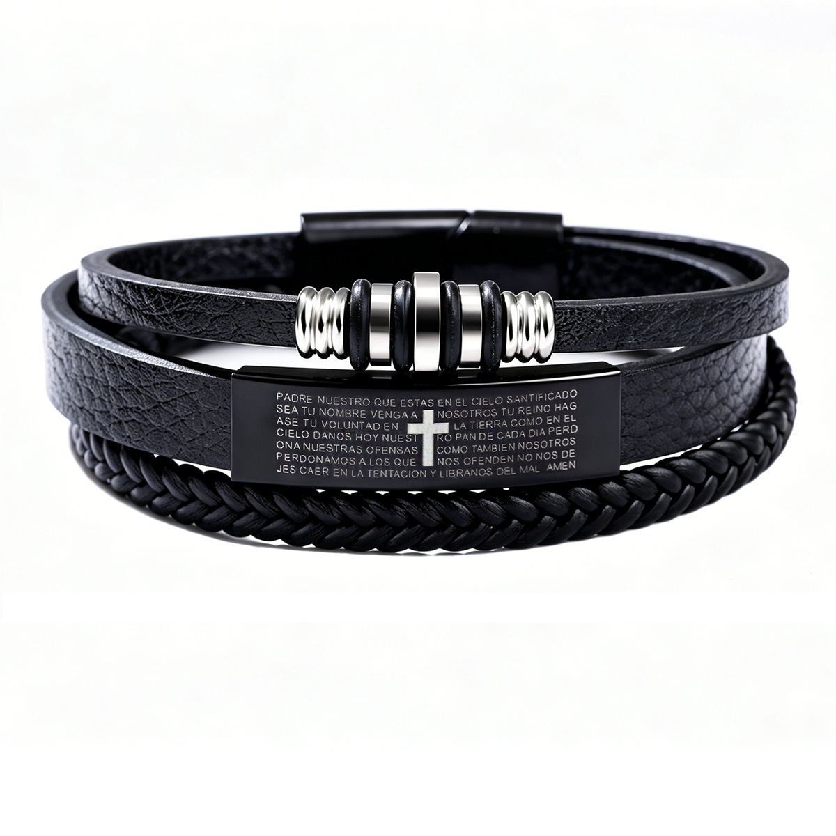 Bracciale da uomo in pelle int - Magnetic Clasp Cosplay recensione e prezzo